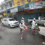 Water buckets Songkran Chiang Mai