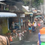 Water fight Songkran Chiang Mai